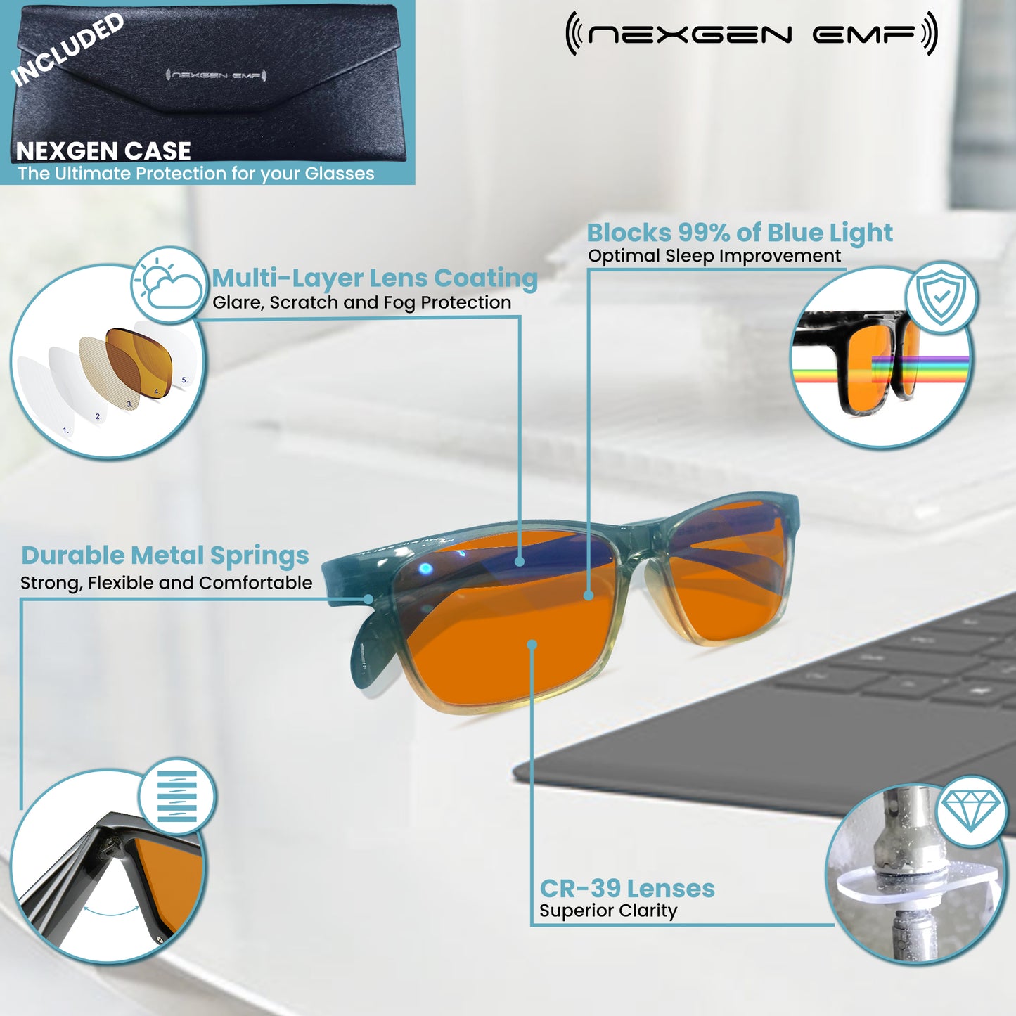 NEXGEN BLUE LIGHT GLASSES (BLACK)